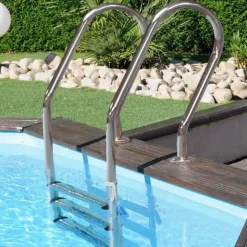 Gre Revestimiento de piscina de madera Bambu 535x335x130 cm