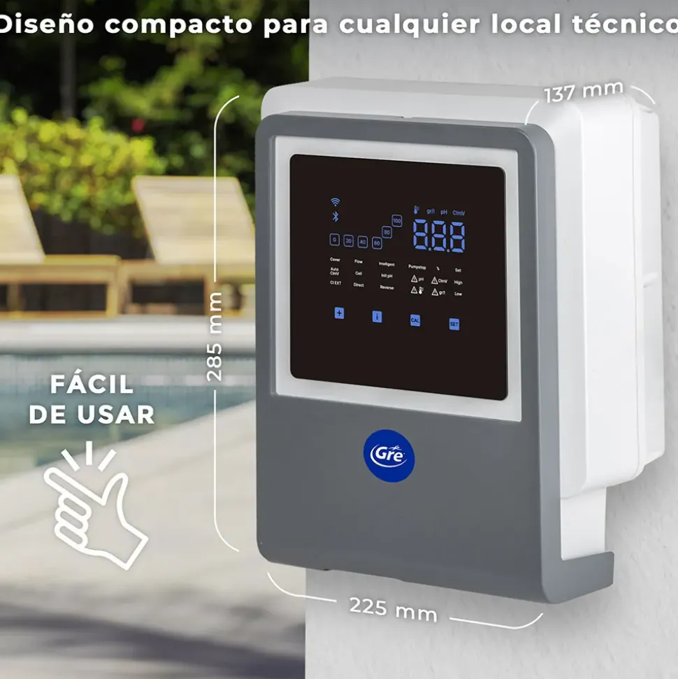 Gre Sistema de cloración salina SWC All In One 7g/h Up to 40m3