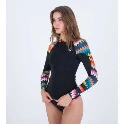 Hurley Camiseta térmica de manga larga con cremallera completa Advant 1/1 mm