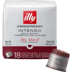 Illy Cápsulas de café Ipso Home Intenso 18 unidades