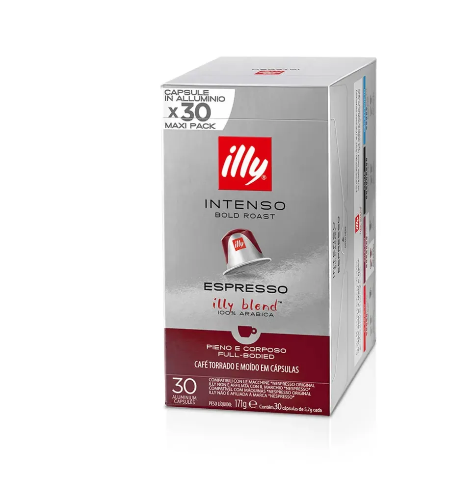 Illy Cápsulas de café Nespresso Intenso 30 unidades