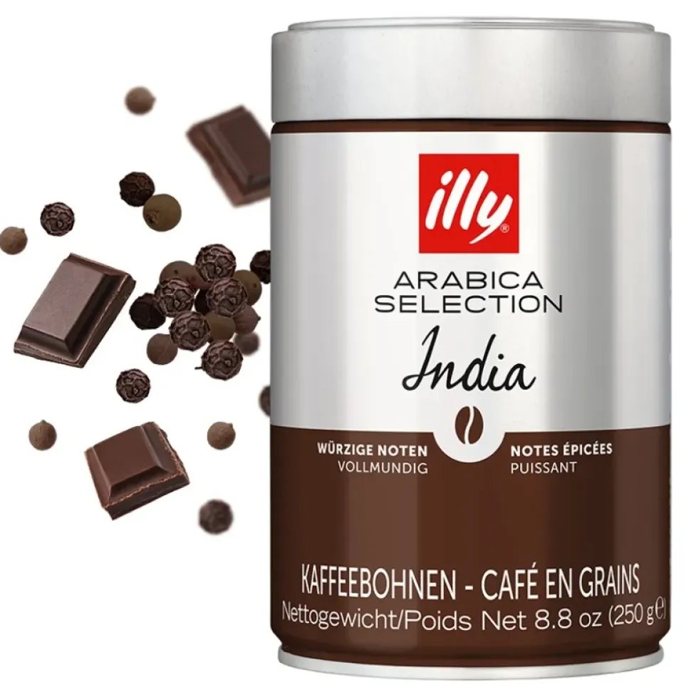 Illy Granos de café Tin india 250g
