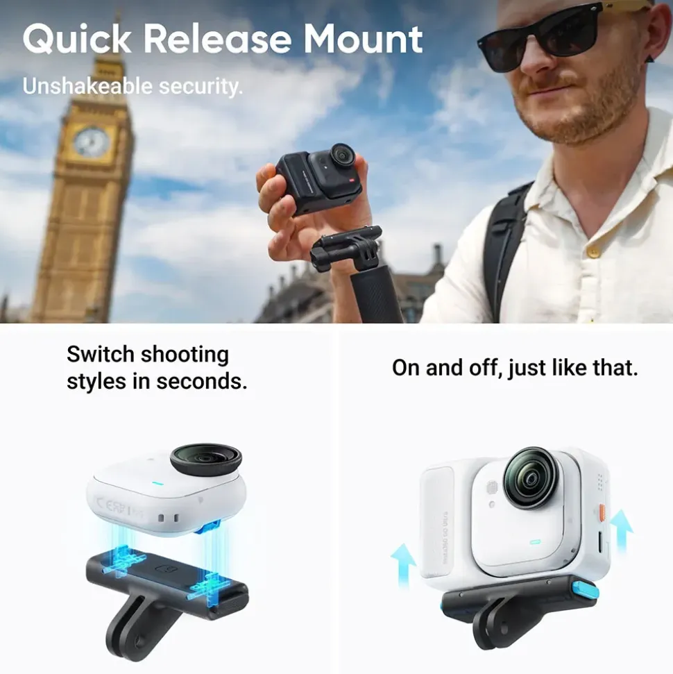 Insta360 Cámara deportiva GO Ultra