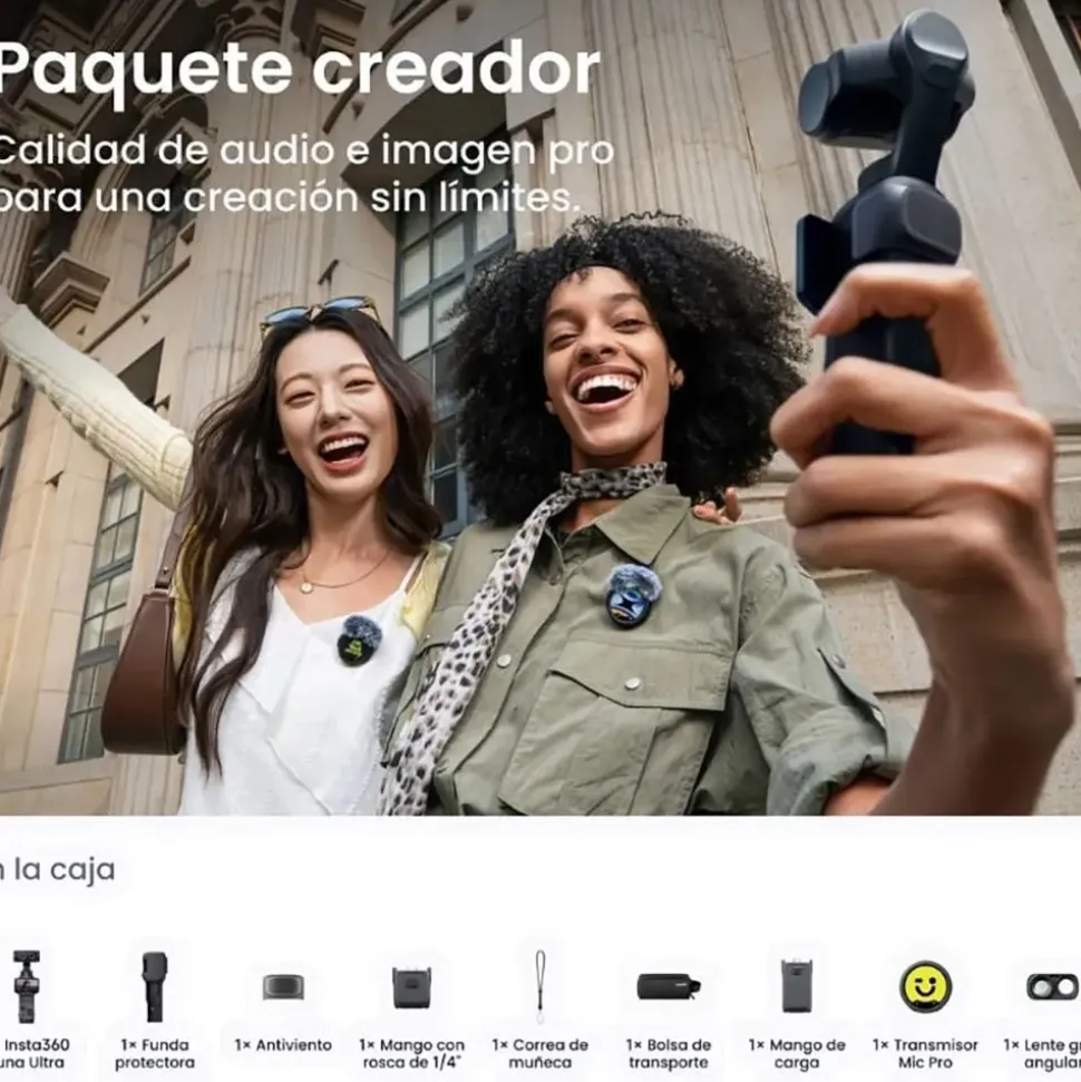 Insta360 Cámara deportiva INCAMLUC