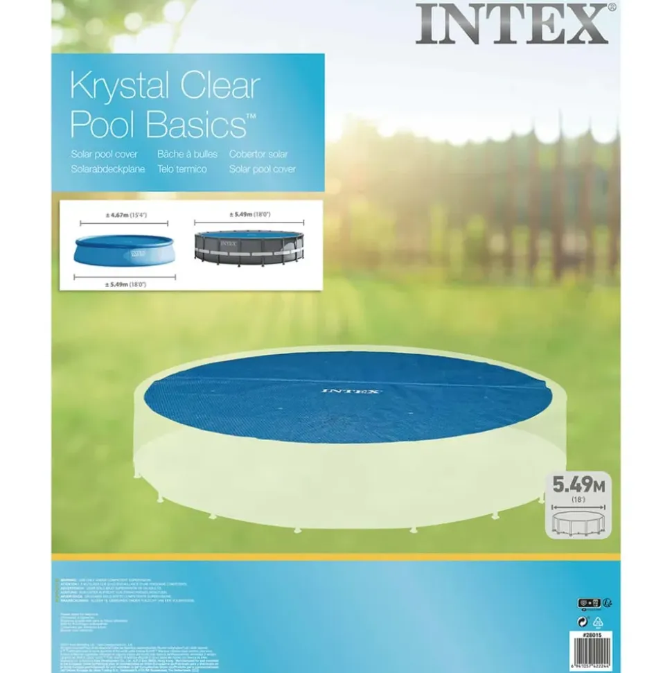 Intex Cubierta de Piscina Solar de Polietileno 538 cm