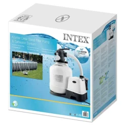 Intex Filtro de arena para planta de tratamiento Qx2600 con cloración salina Krystal Clear 11G/H 56800 L
