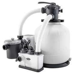 Intex Filtro de arena para planta de tratamiento Qx2600 con cloración salina Krystal Clear 11G/H 56800 L