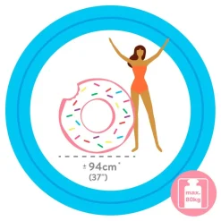 Intex Flotador de natación Strawberry Donut