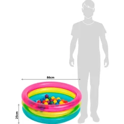 Intex Juego Inflatable Ball Pool With 50 Coloured Balls