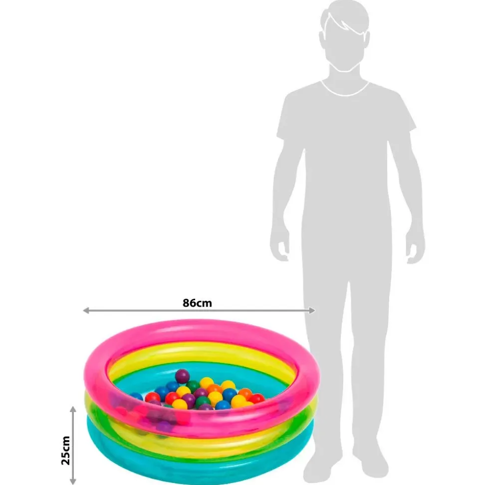 Intex Juego Inflatable Ball Pool With 50 Coloured Balls