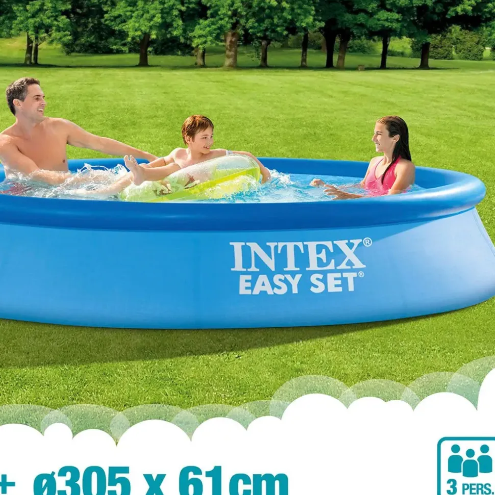Intex Piscina Easy Set con bomba de filtro de cartucho 305x61cm