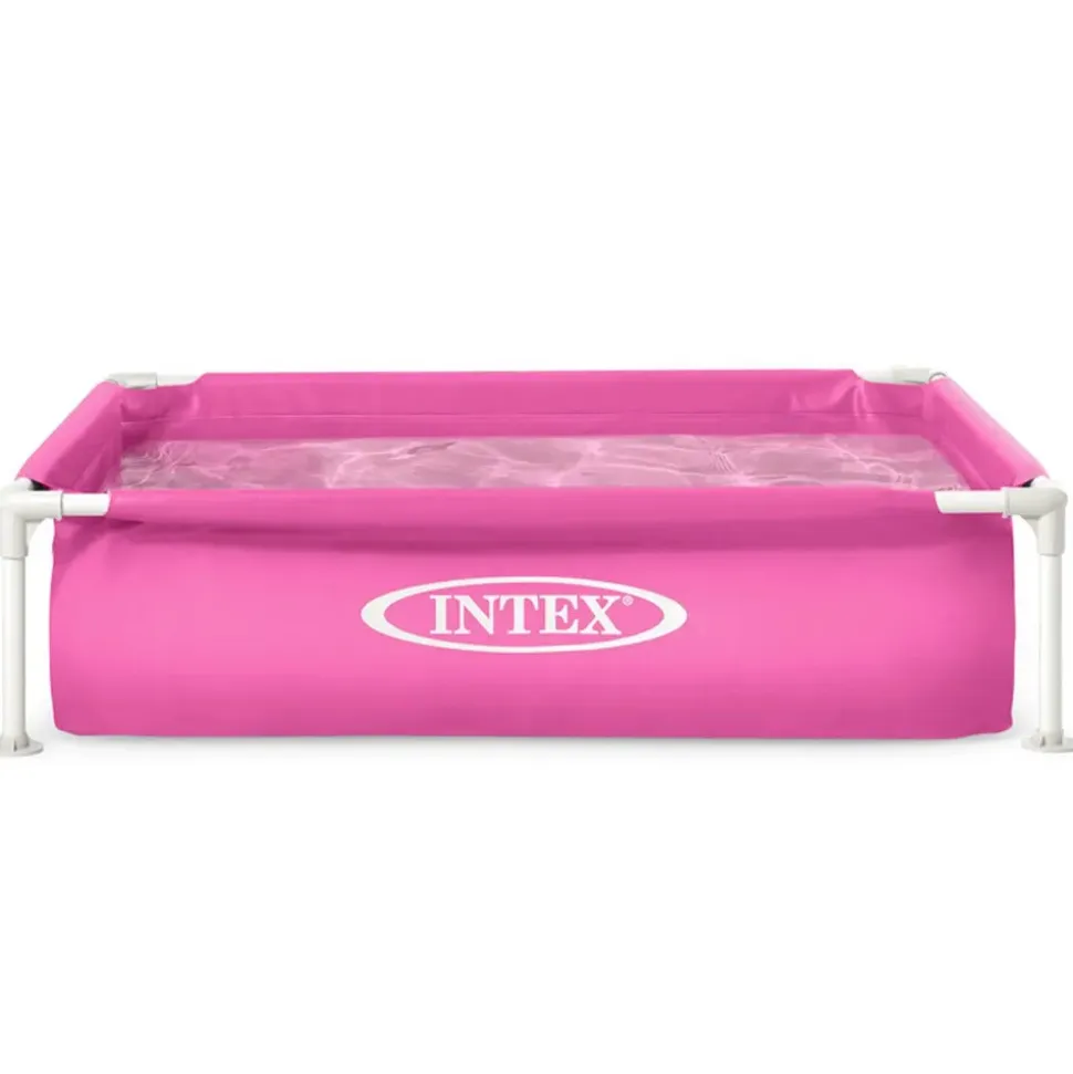 Intex Piscina elevada de marco cuadrado Acero 122x122x30 cm