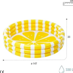 Intex Piscina hinchable redonda Lemon