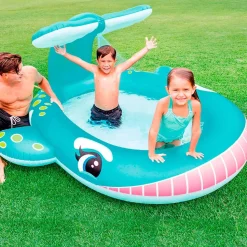 Intex Piscina Inflatable Whale With Sprinkler
