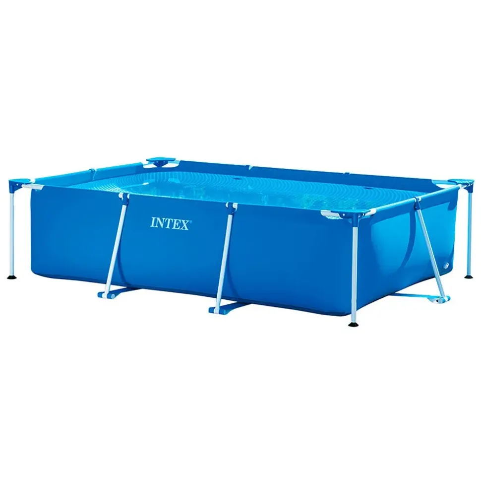 Intex Piscina tubular rectangular Small Frame Collapsible 300x200x75 cm