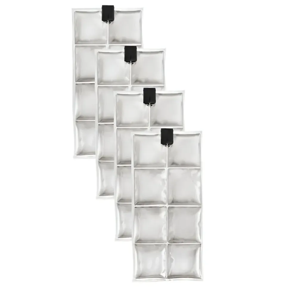 Inuteq Nevera portátil Coolpac 24˚C/75˚F 8 Cells 4 piezas