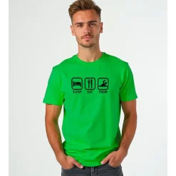 Kruskis Camiseta de manga corta Sleep Eat and Swim