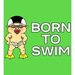 Kruskis Camiseta de manga corta Born To Swim