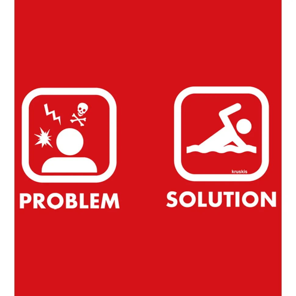 Kruskis Camiseta de manga corta Problem Solution Swim