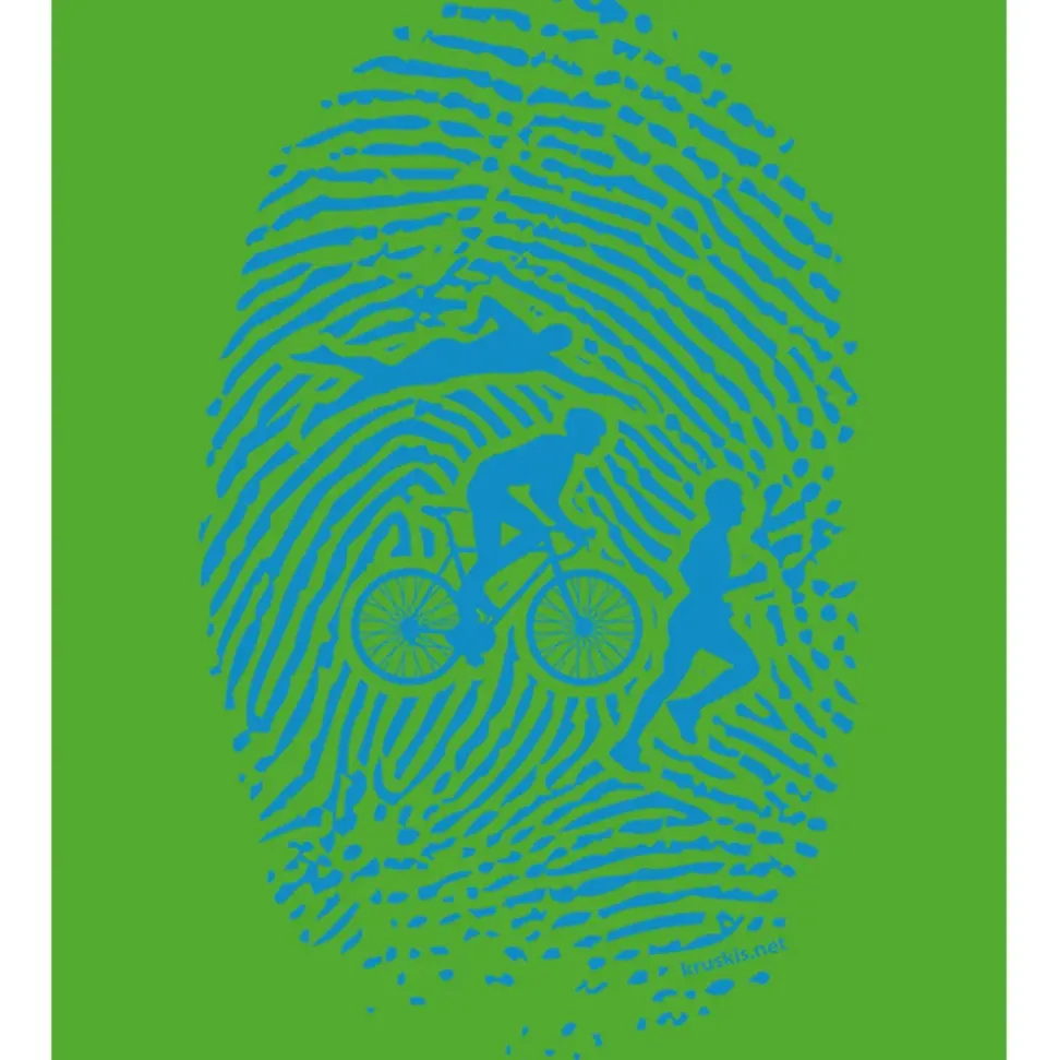 Kruskis Camiseta de manga corta Triathlon Fingerprint