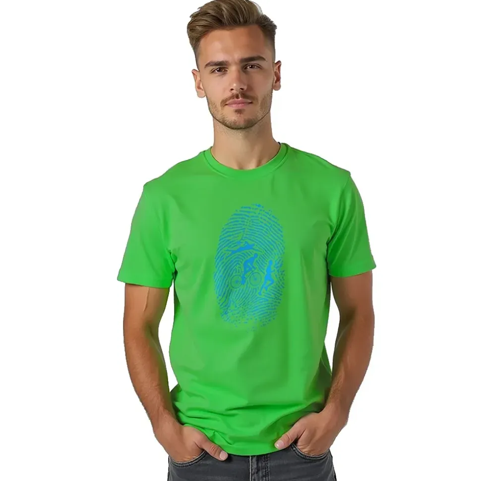 Kruskis Camiseta de manga corta Triathlon Fingerprint