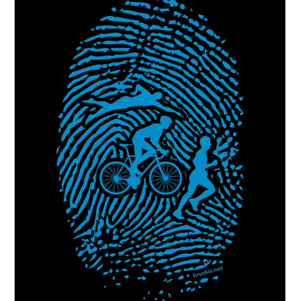 Kruskis Camiseta de manga corta Triathlon Fingerprint