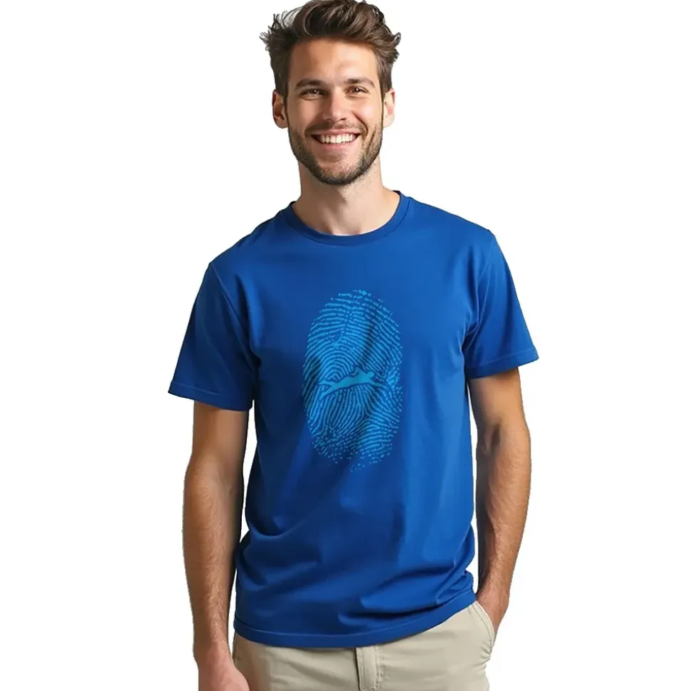 Kruskis Camiseta de manga corta Swimmer Fingerprint