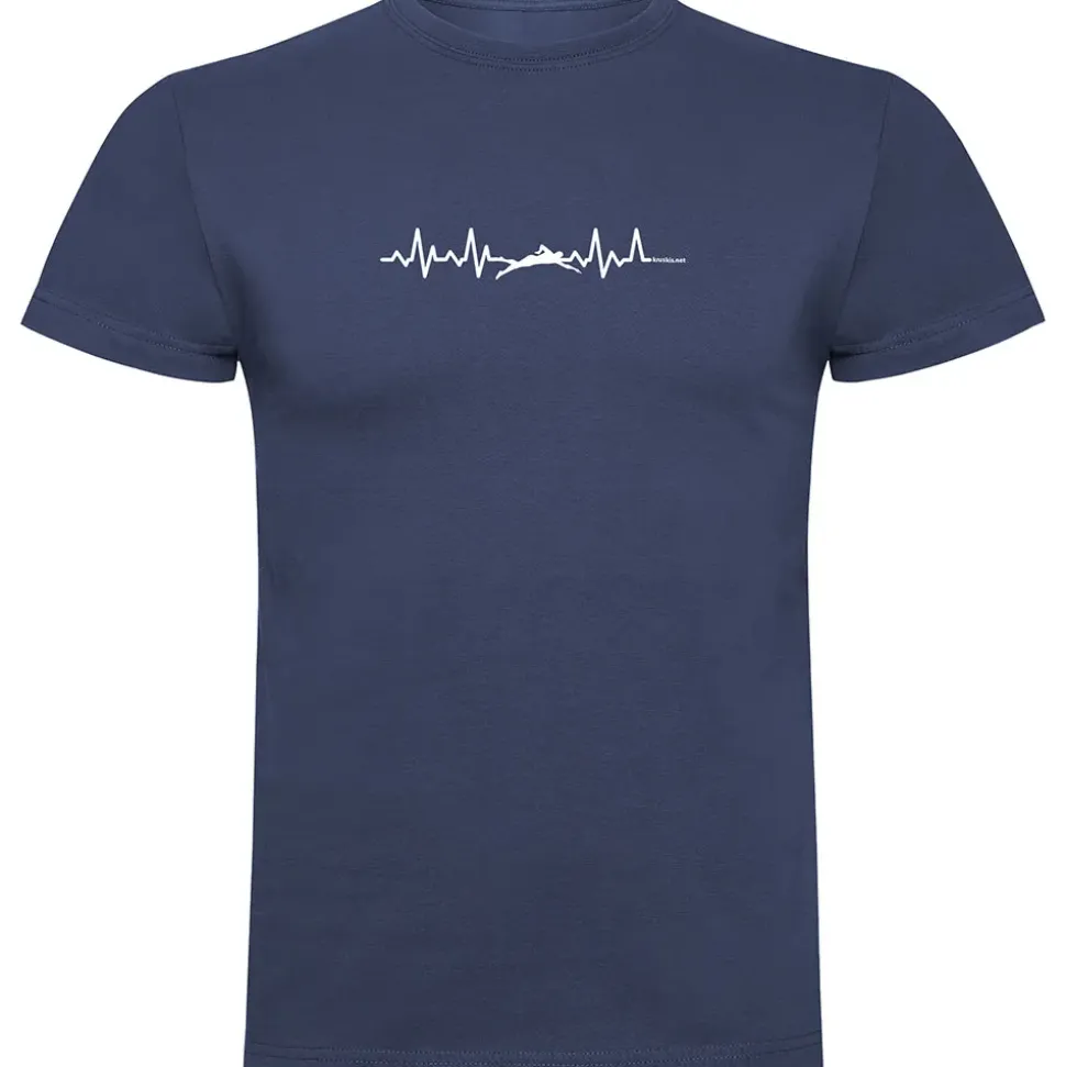 Kruskis Camiseta de manga corta Swimming Heartbeat