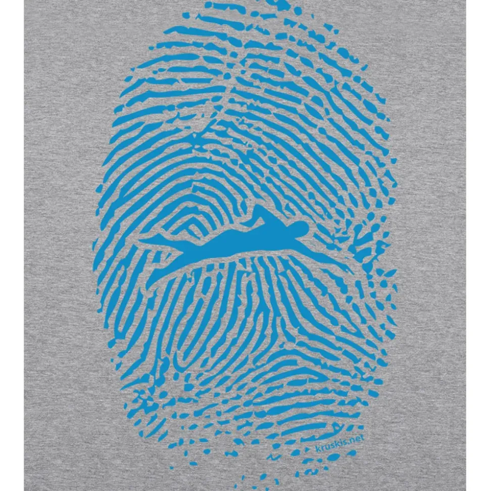 Kruskis Camiseta de manga corta Swimmer Fingerprint