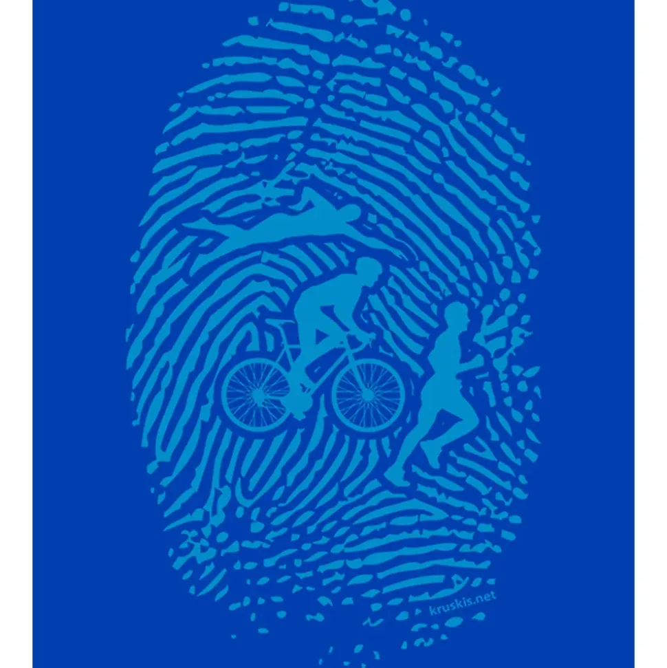 Kruskis Camiseta de manga corta Triathlon Fingerprint