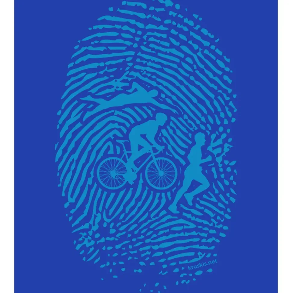 Kruskis Camiseta de manga corta Triathlon Fingerprint