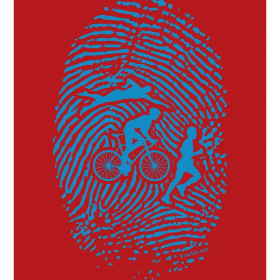 Kruskis Camiseta de manga corta Triathlon Fingerprint