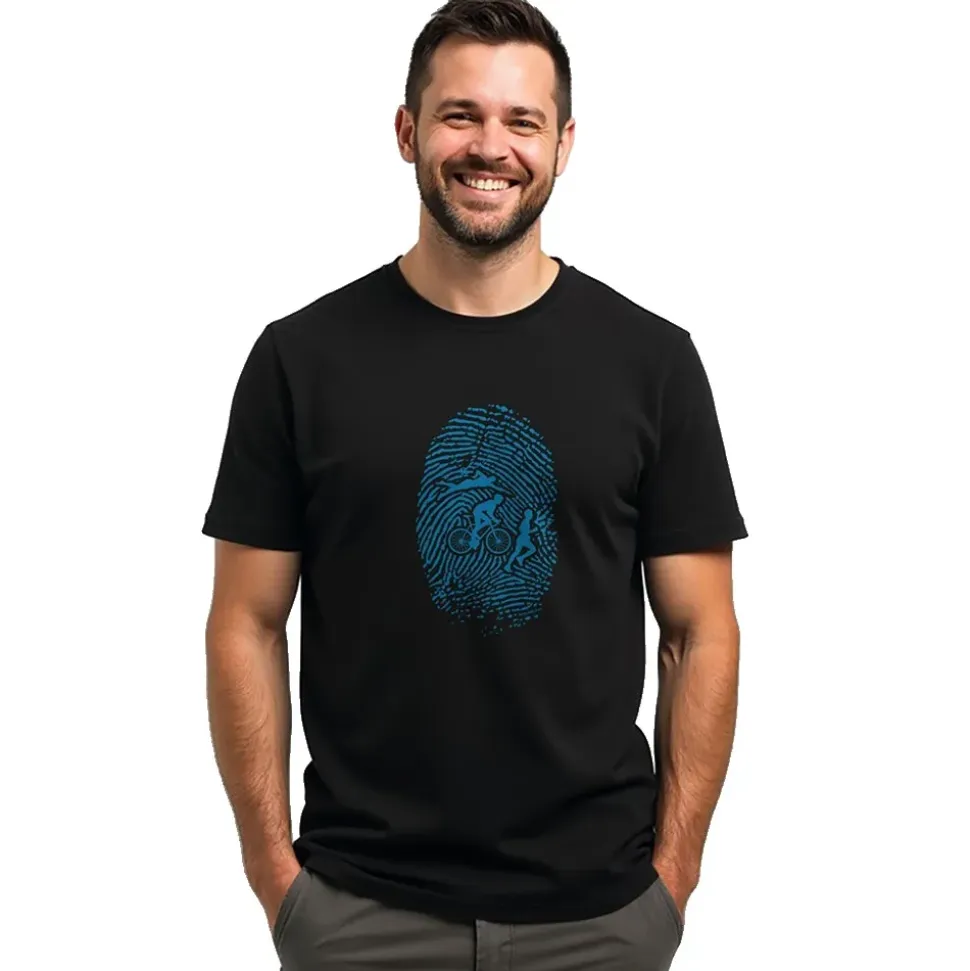 Kruskis Camiseta de manga corta Triathlon Fingerprint