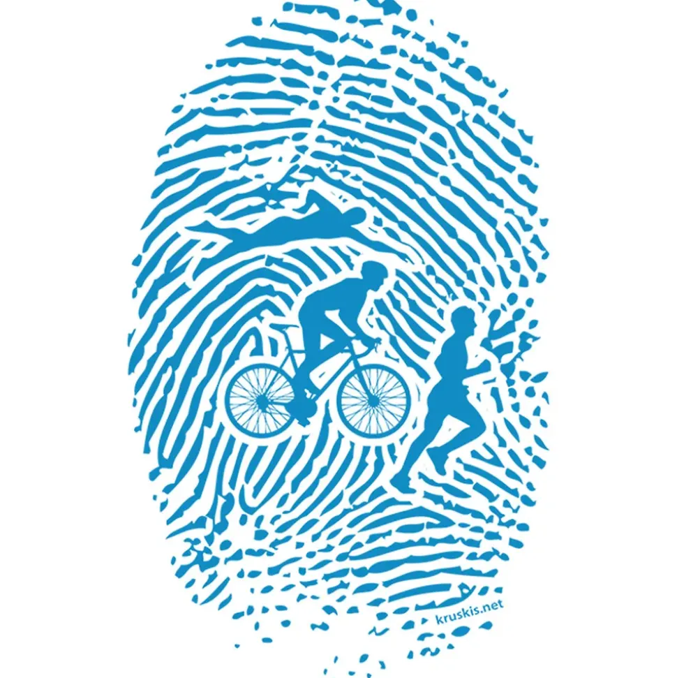 Kruskis Camiseta de manga corta Triathlon Fingerprint