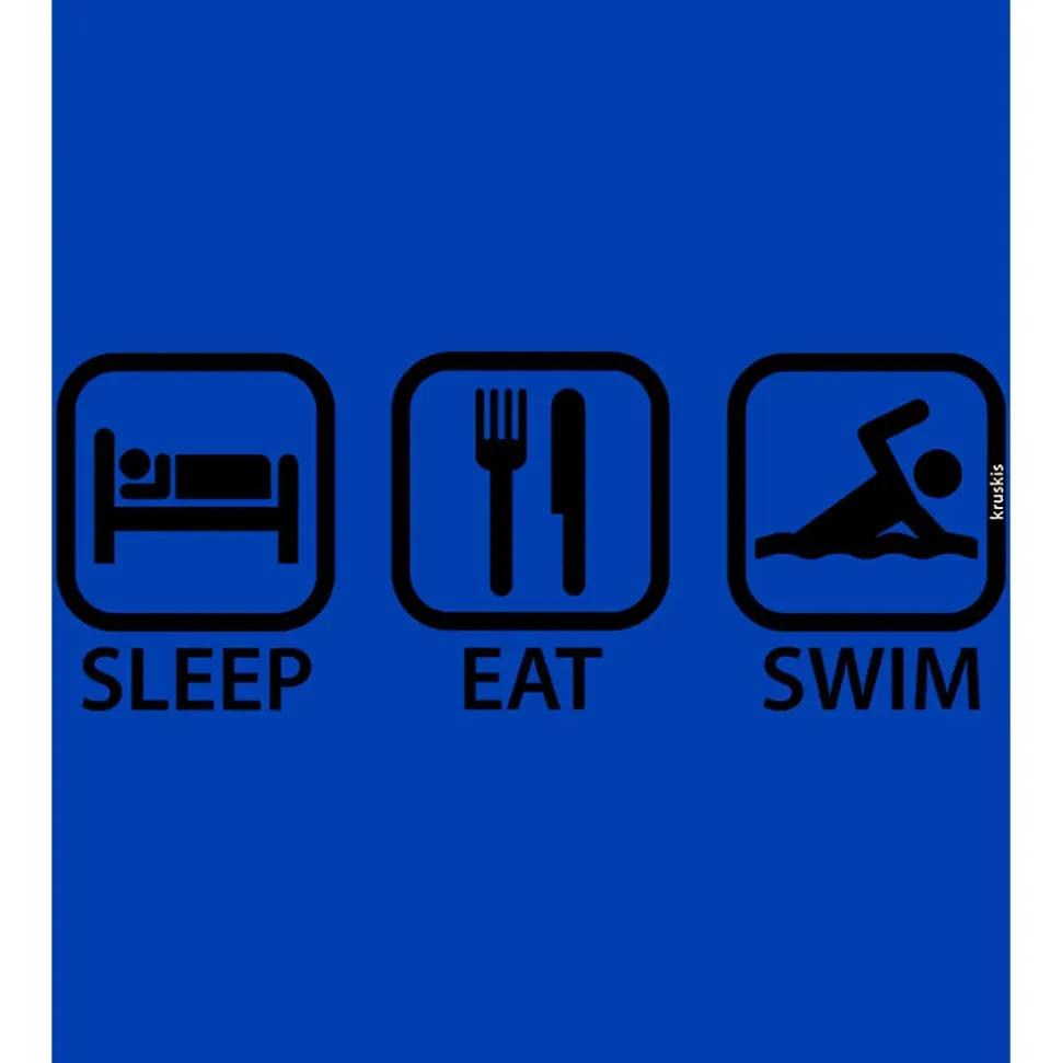 Kruskis Camiseta de manga corta Sleep Eat And Swim