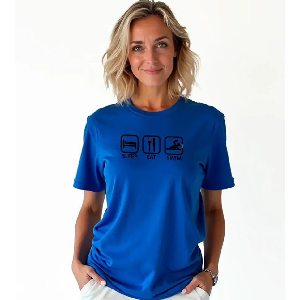 Kruskis Camiseta de manga corta Sleep Eat And Swim