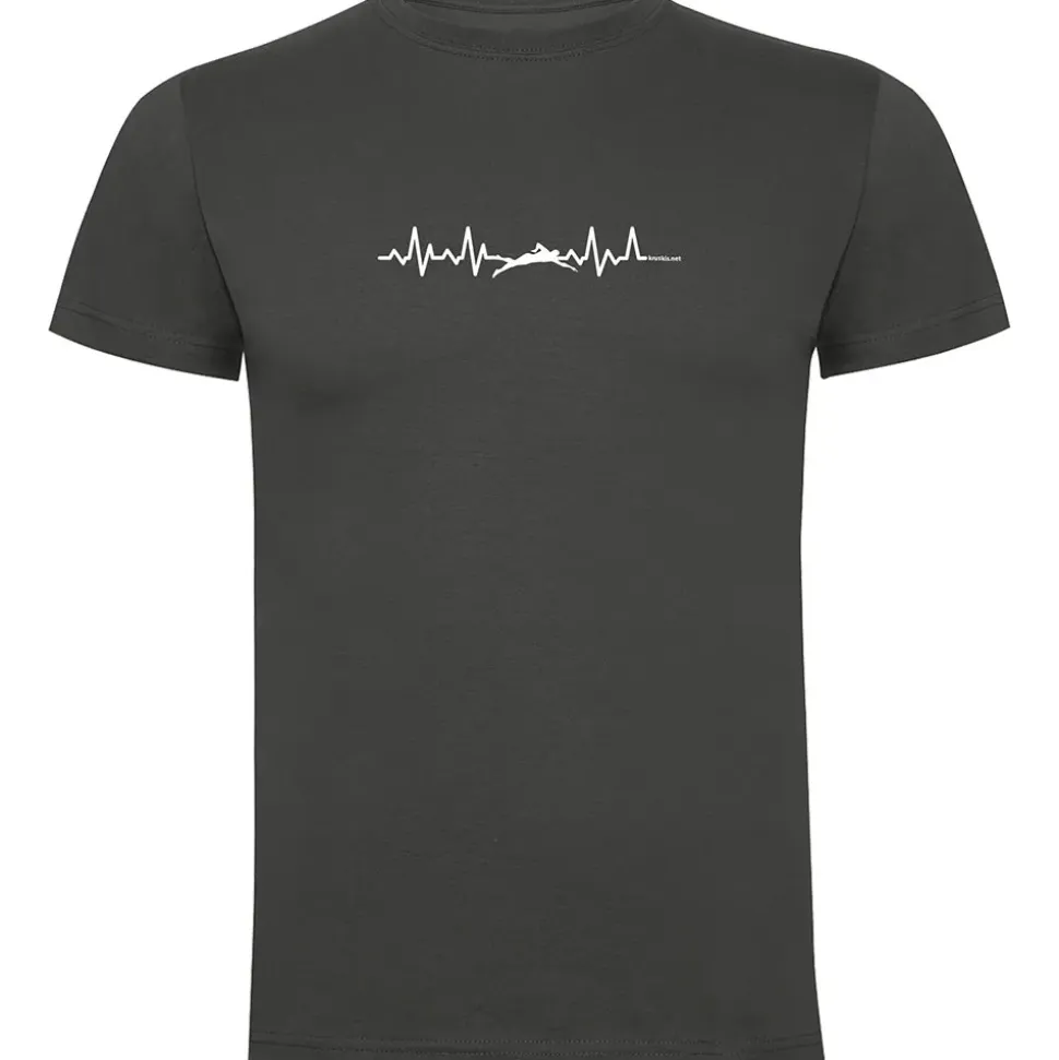 Kruskis Camiseta de manga corta Swimming Heartbeat