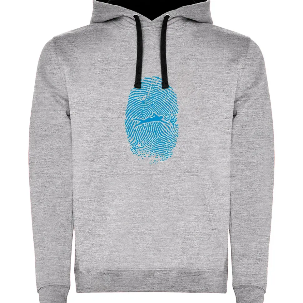 Kruskis Sudadera con capucha Swimmer Fingerprint Two-Colour