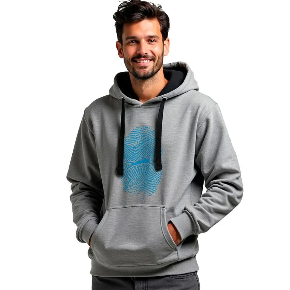 Kruskis Sudadera con capucha Swimmer Fingerprint Two-Colour