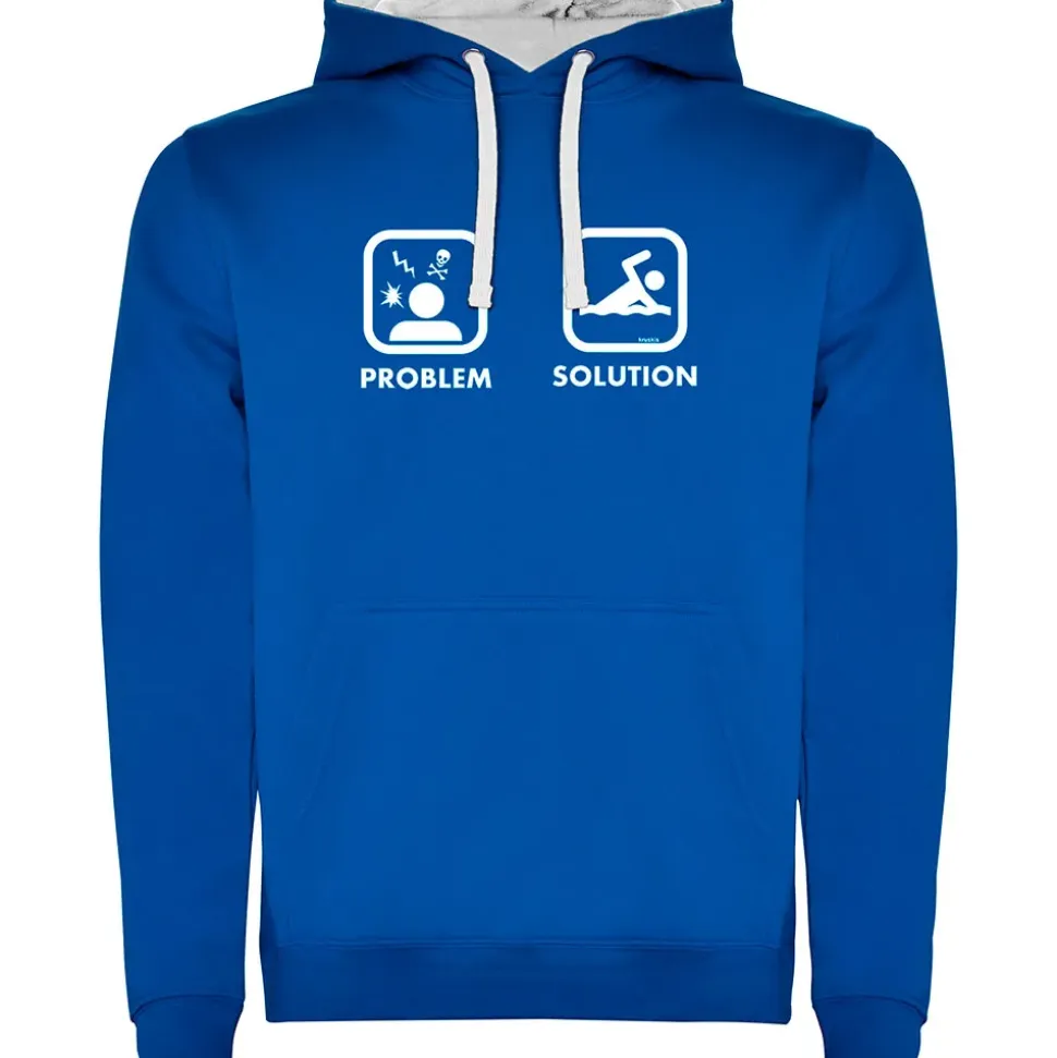 Kruskis Sudadera con capucha Problem Solution Swim Two-Colour