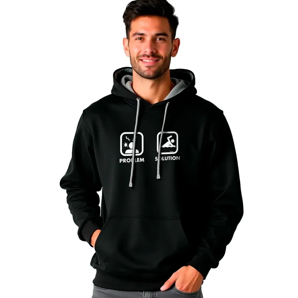 Kruskis Sudadera con capucha Problem Solution Swim Two-Colour