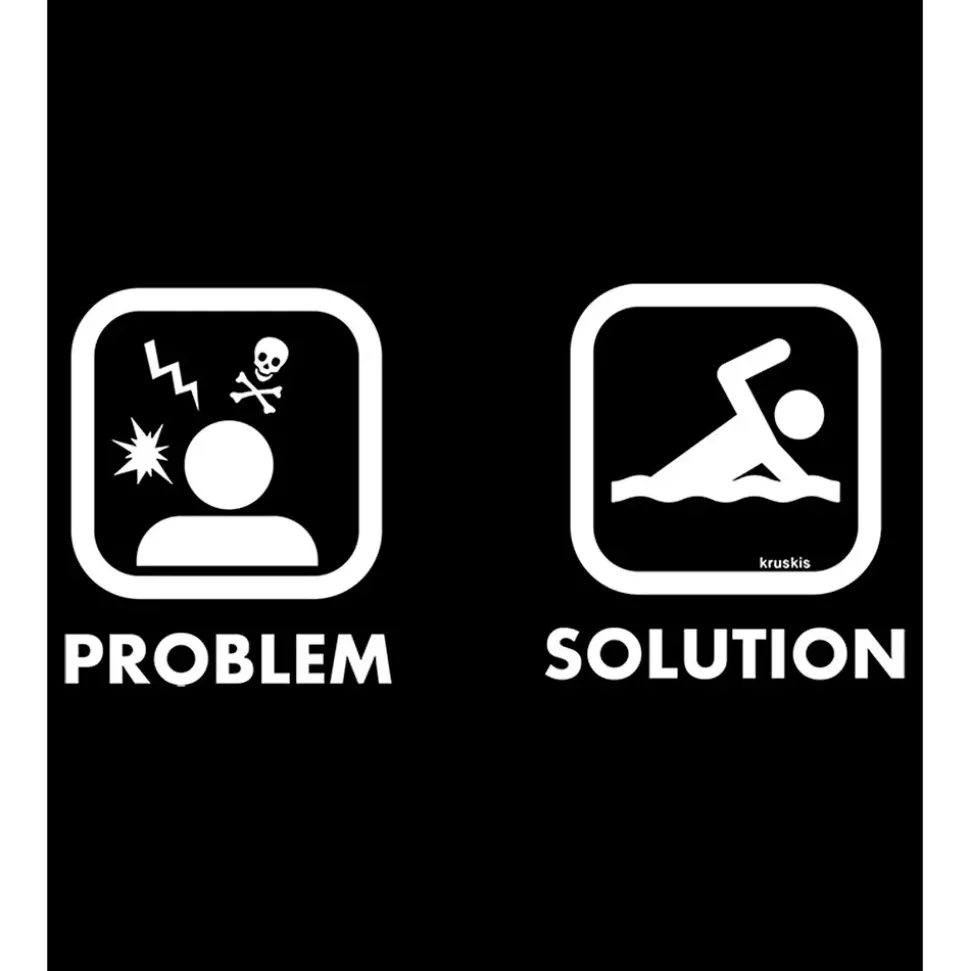 Kruskis Sudadera con capucha Problem Solution Swim Two-Colour