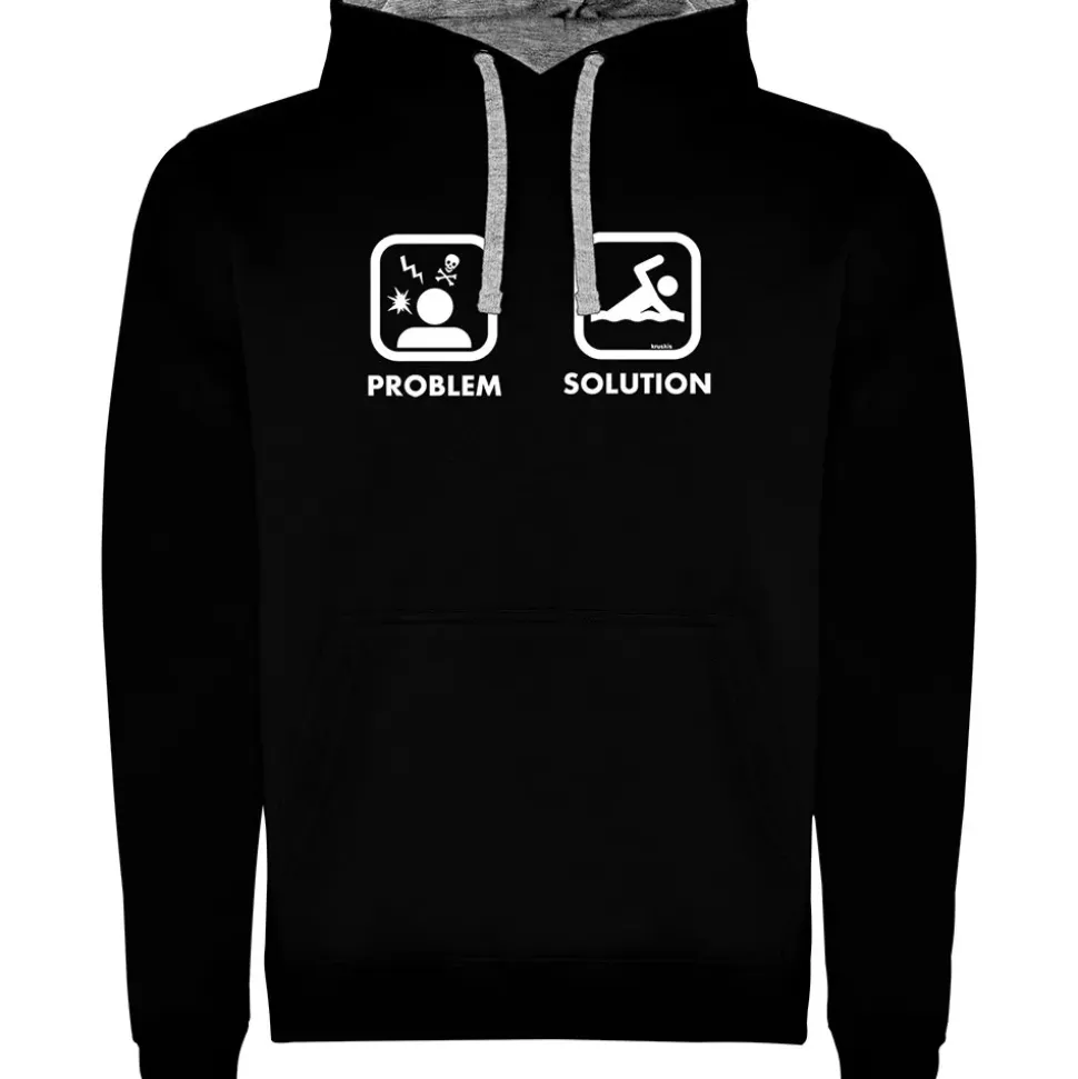 Kruskis Sudadera con capucha Problem Solution Swim Two-Colour