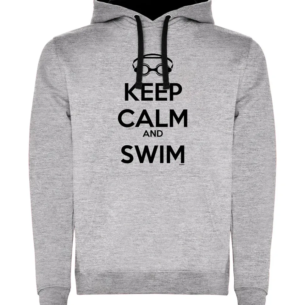 Kruskis Sudadera con capucha Keep Calm And Swim Two-Colour