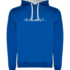 Kruskis Sudadera con capucha Swimming Heartbeat Two-Colour