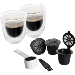 La Cafetiere Juego de cápsulas de café reutilizables Nespresso