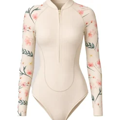 Loum Shorty manga larga cremallera frontal para mujer Aquabelle