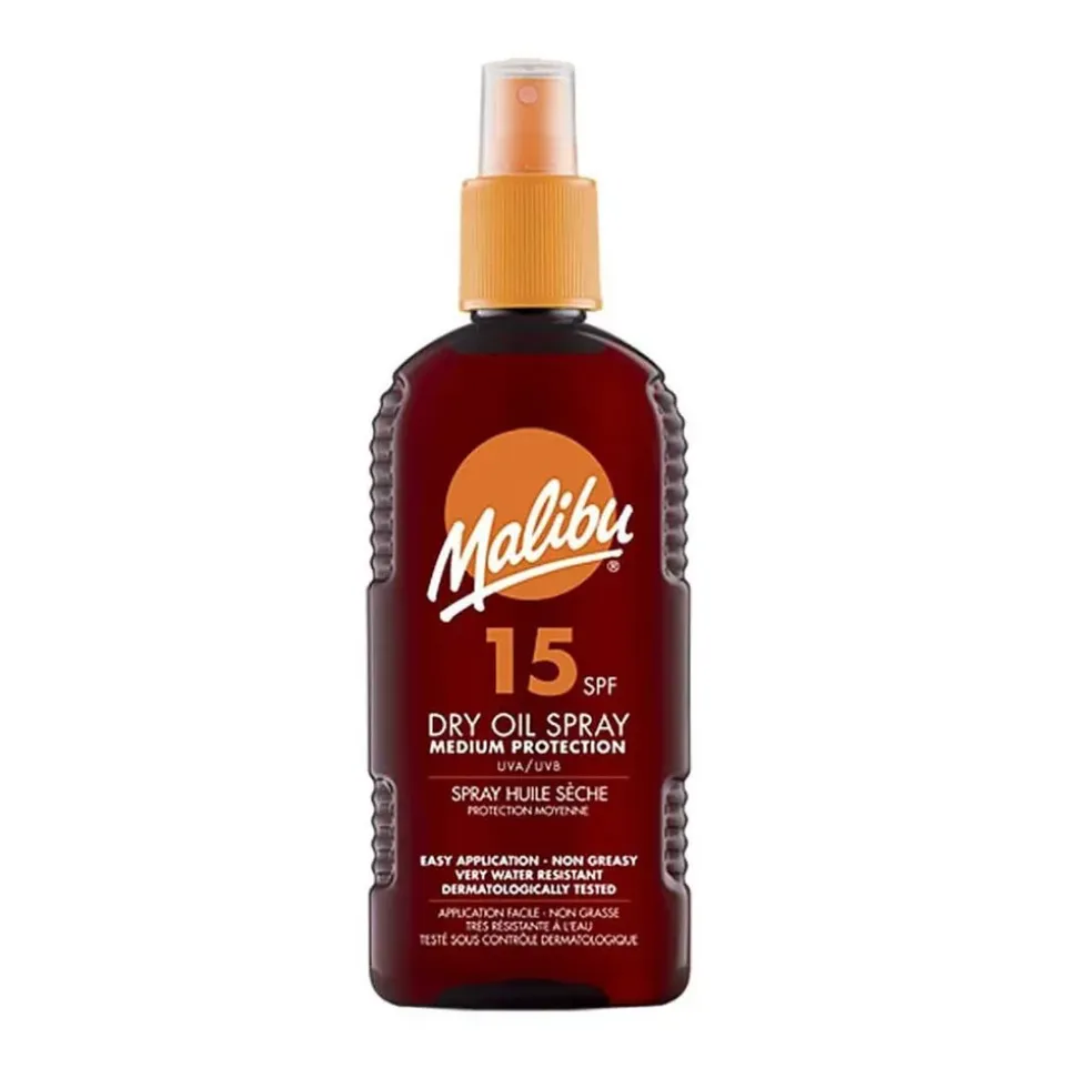 Malibu Spray de aceite seco SPF 15 protector solar 200ml