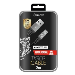 Muvit Cable USB a Micro 2 m 2.4A