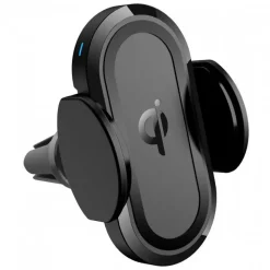 Muvit Soporte Móvil para Coche con Cargador Inalámbrico Qi 5W/7.5W para Salpicadero/Parabrisas/Rejilla de Ventilación 2A 10W